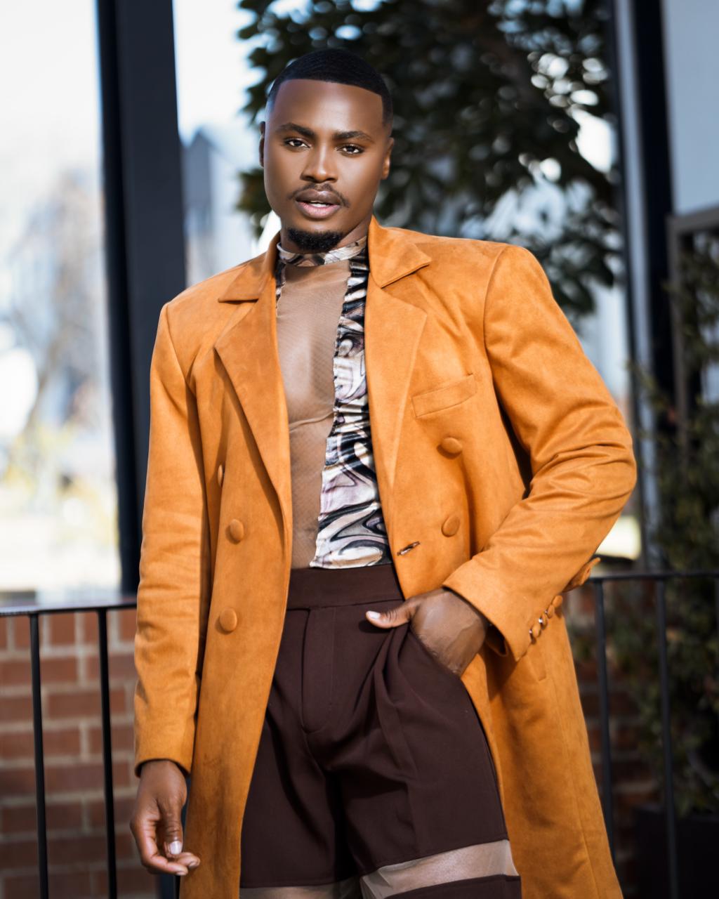 Double Breast Suade Coat