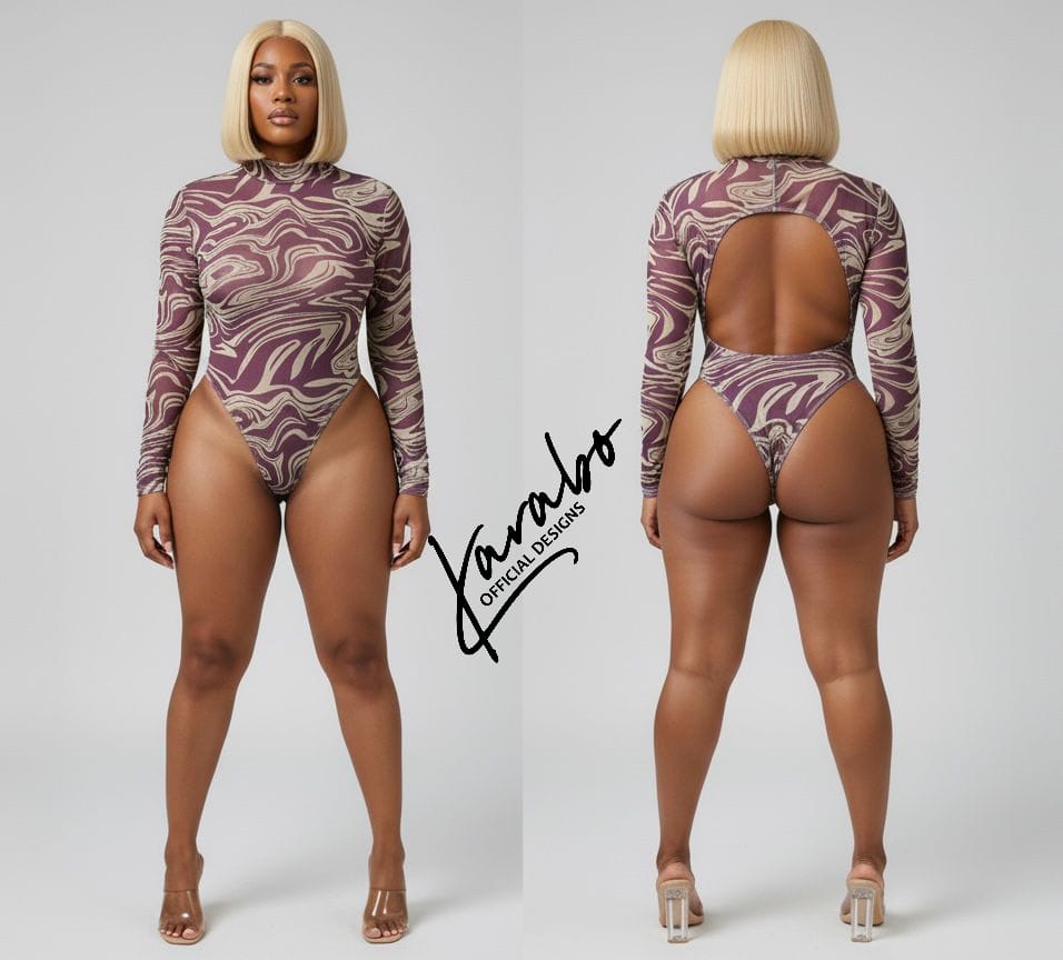 LADIES LONG SLEEVE BODICON (Transparent)