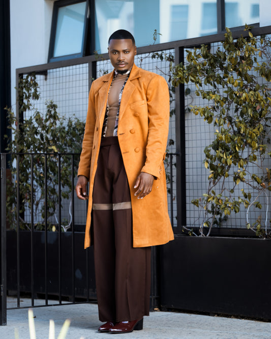 Double Breast Suade Coat